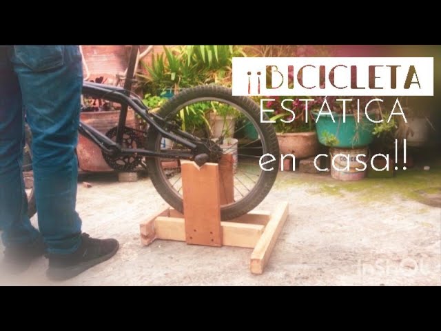 ¿Cómo construir una bicicleta estática casera?